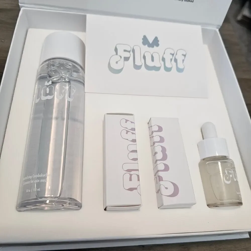 Fluff Mask Hydrating Coin Sheet Mask Kit Skincare Serum Essence Glowing Skin B